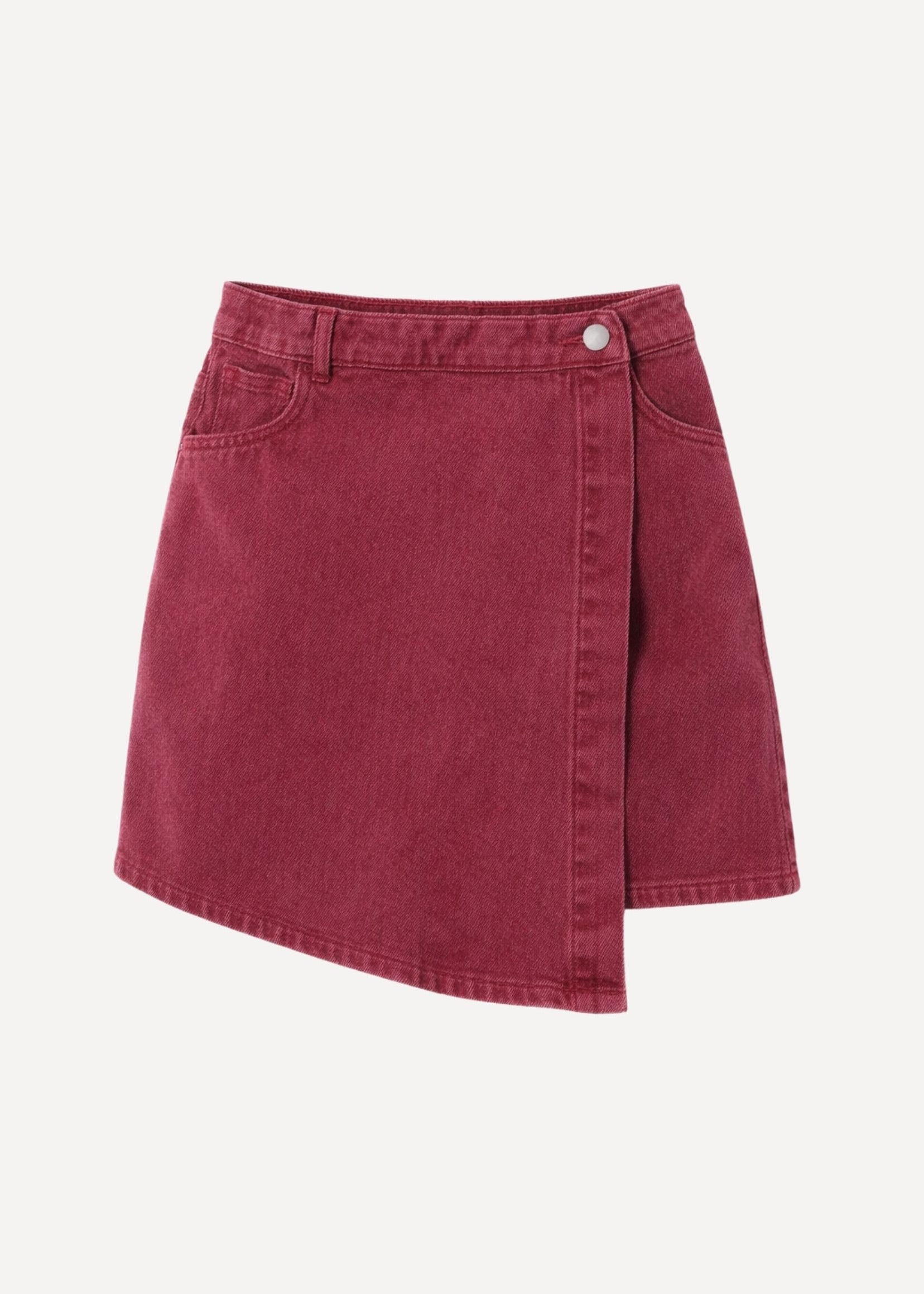 Jupe-short Edith - Bordeaux