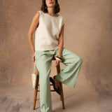 Isaline Trousers - Khaki Beige