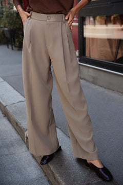 Isaline Trousers - Khaki Beige
