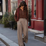 Pantalon Isaline - Kaki beige