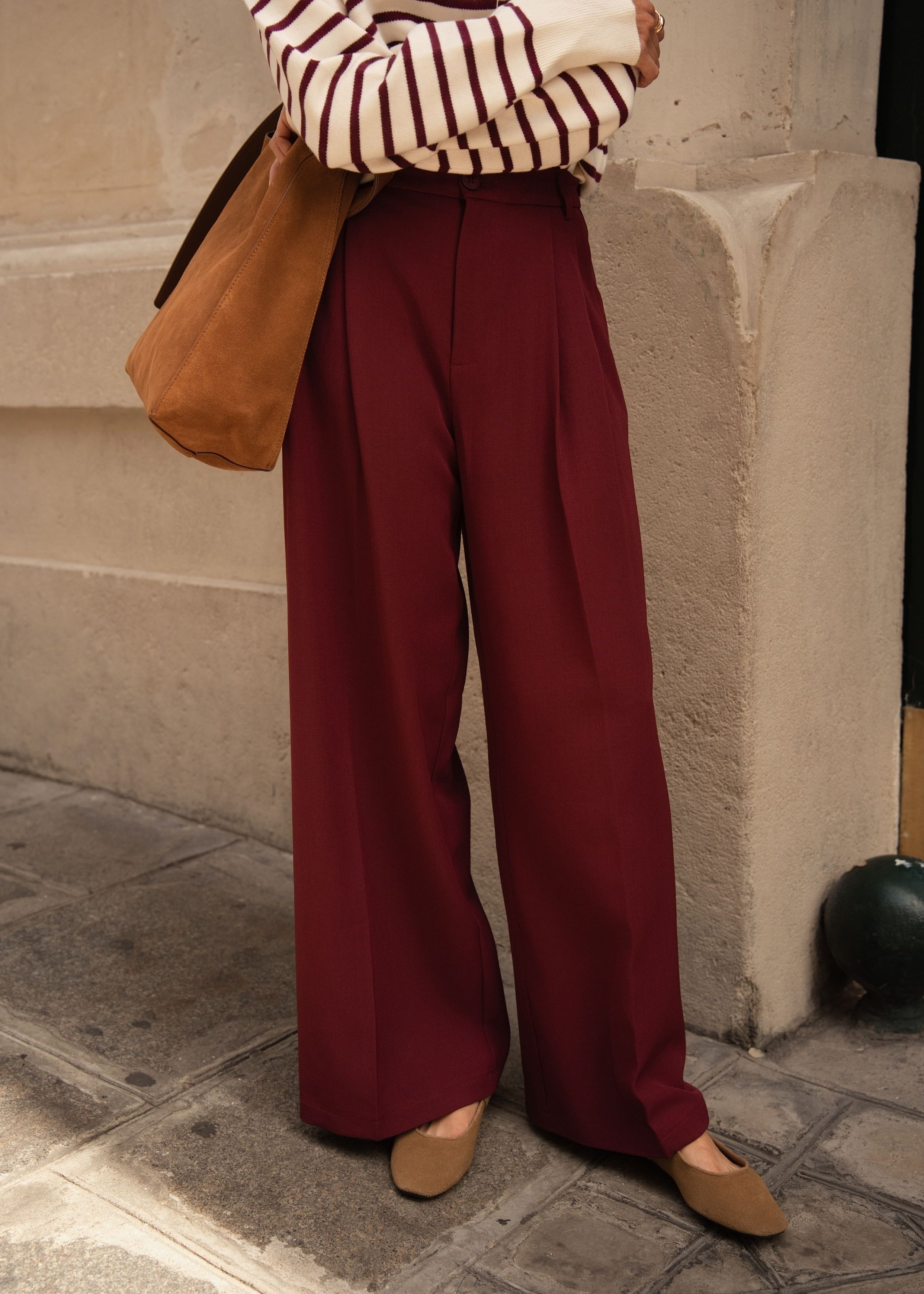 Isaline Trousers - Bordeaux