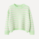 Pull Timéa - vert & rose