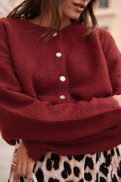Cardigan Adèle - Bordeaux