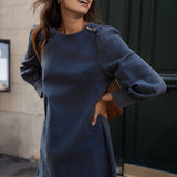 Robe Célestine - Bleu marine