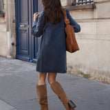 Robe Célestine - Bleu marine