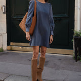 Robe Célestine - Bleu marine