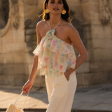 Top Flavie - Bleu ciel