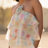 Top Flavie - Bleu ciel