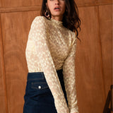 Top à manche longue Clarie - Jaune