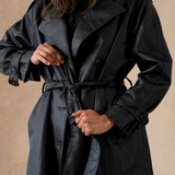 Alba Trench Coat - Black