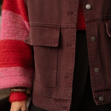 Veste sans manche tess - bordeaux