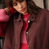 Veste sans manche tess - bordeaux