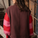 Veste sans manche tess - bordeaux