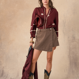 Edith Shorts Skirt - Coffee