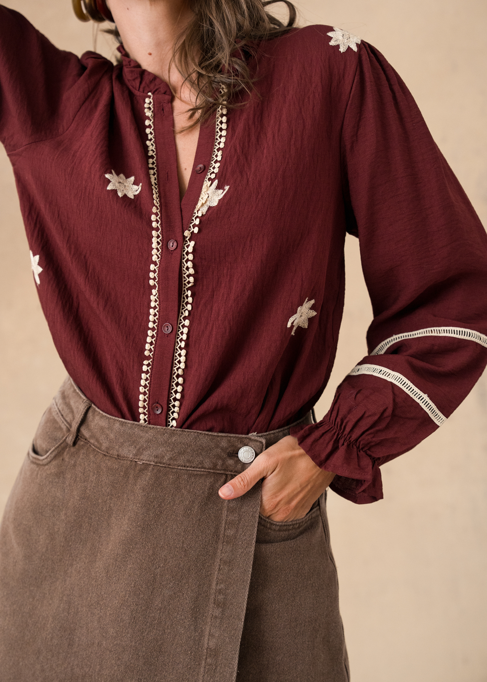 Edith Shorts Skirt - Coffee